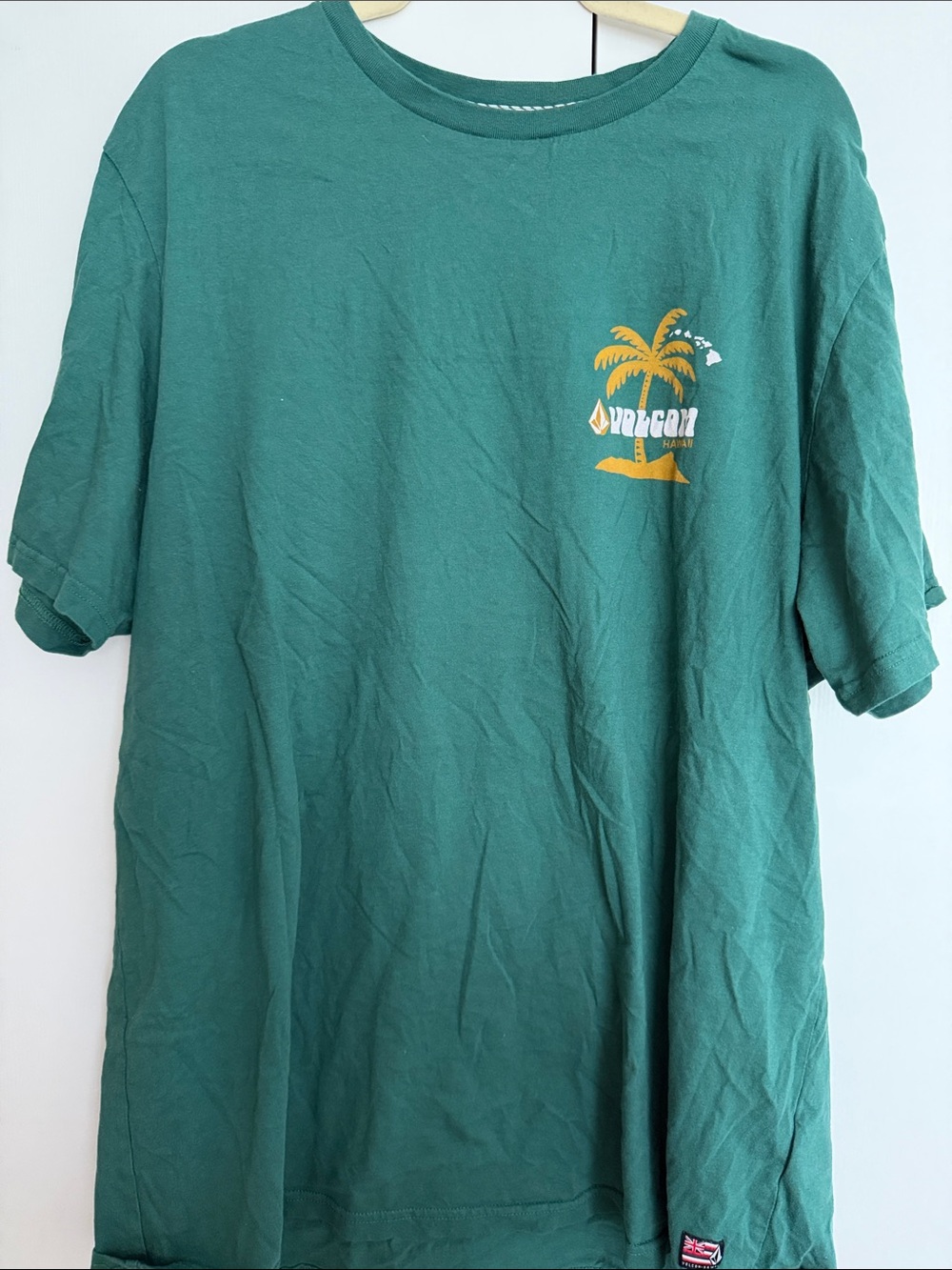 Volcom Hawaii Palm Tree Graphic T-Shirt Men’s Green Surf Tee XXL